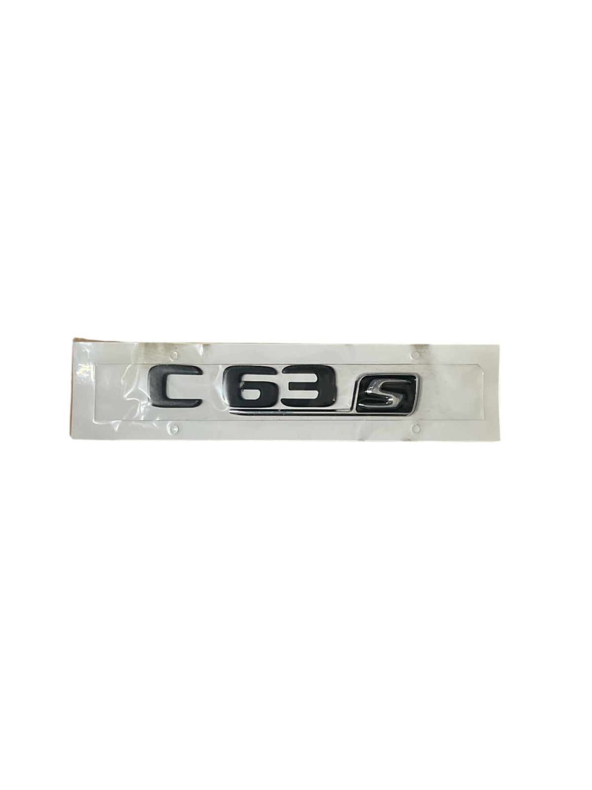 W205 BOOT EMBLEM C63s BLACK (1 WITHOUT 'S')