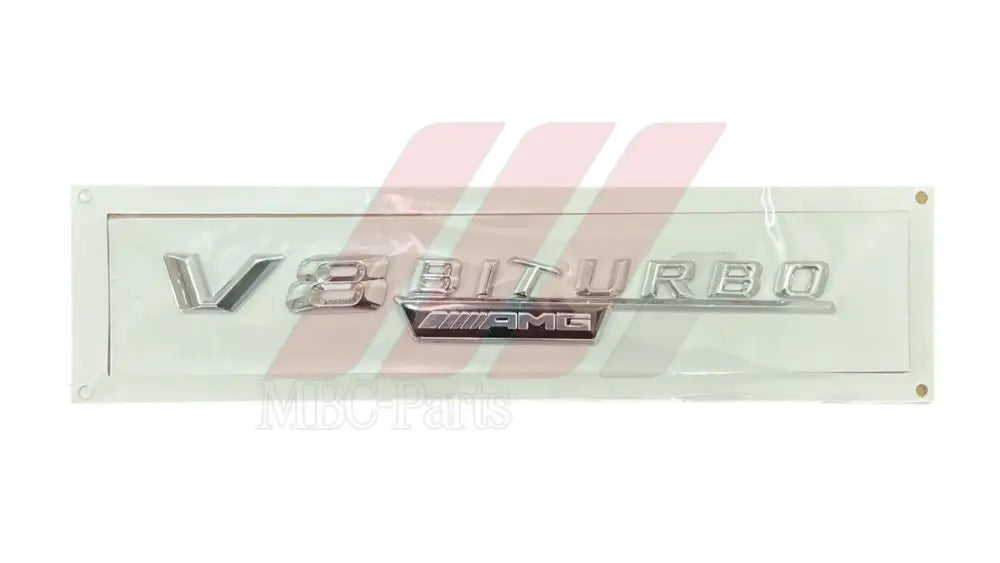 DECAL V8 BITURBO AMG SILVER Generic Attachment