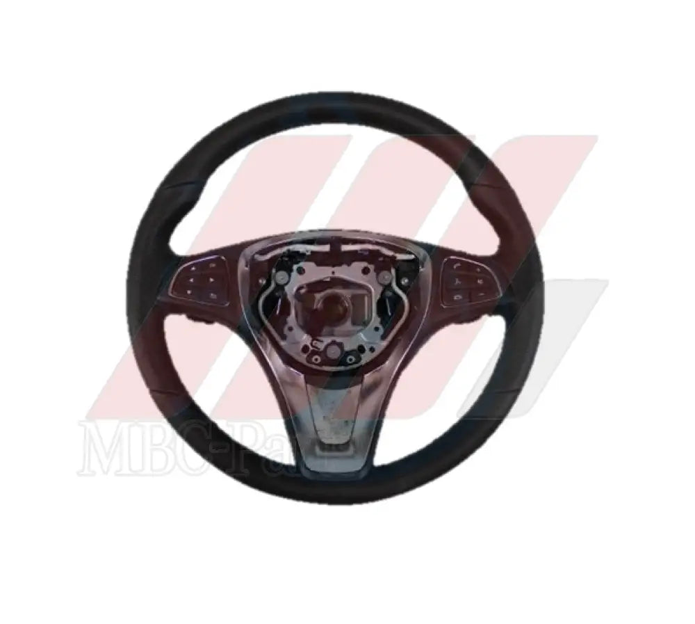 W166 STEERING WHEEL (BLACK WITH INNER SILVER CHROME) Original Steering