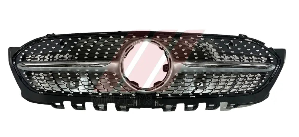 W177 GRILLE DIAMOND LOOK NO BASE & STAR W/O CAMERA SILVER Attachment