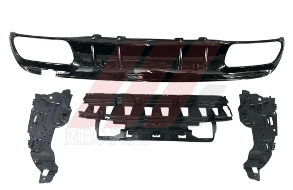 W205 BUMPER REAR LOWER DIFFFUSER F/L COMPLETE KIT Generic Attachment