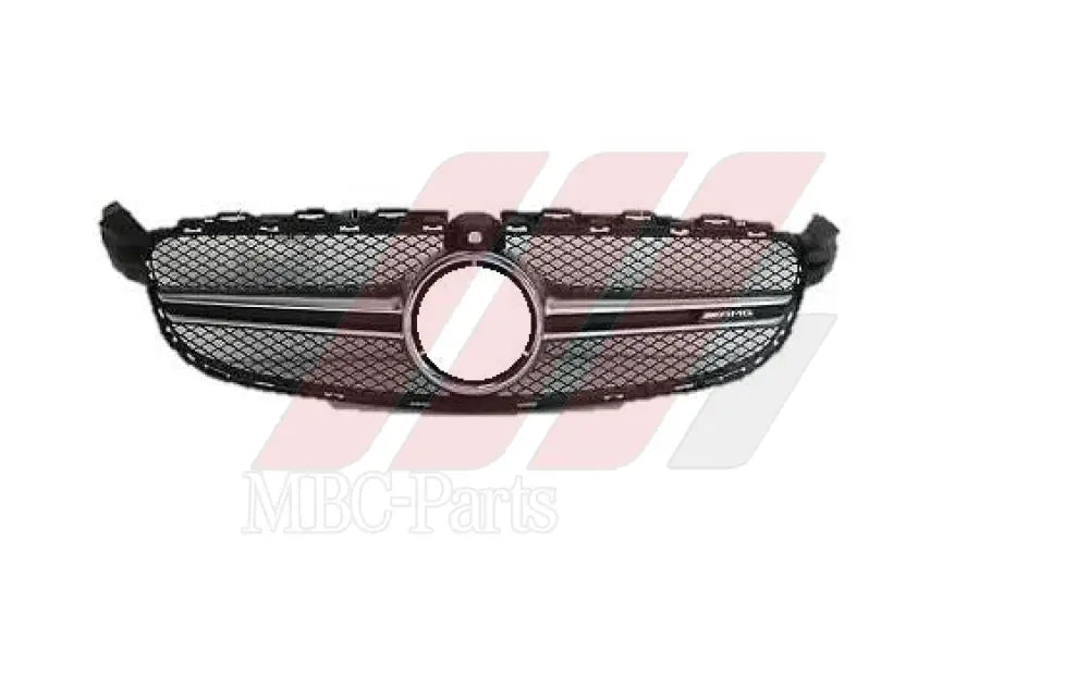 W205 GRILLE C63 SILVER LOOK (WITH BASE & STAR) Generic Attachment