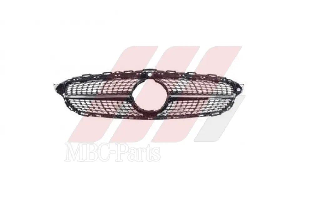 W205 GRILLE DIAMOND LOOK SILVER W/CAMERA F/L NO BASE & STAR Generic Attachment
