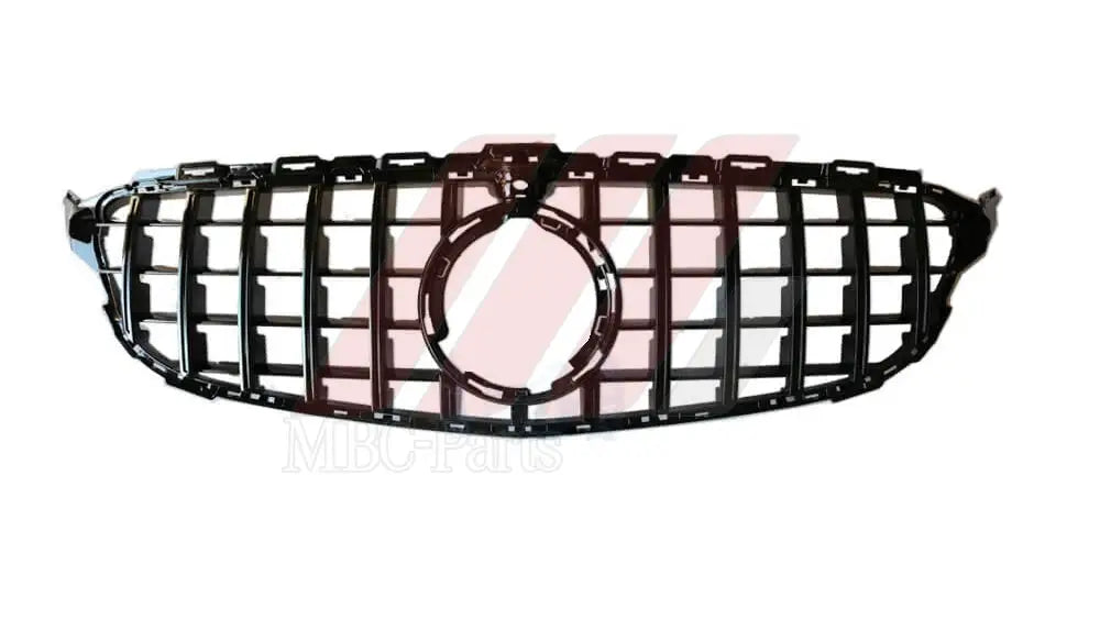 W205 GRILLE GT LOOK W/O CAMERA F/L SILVER CURVE NO BASE&STAR Generic Attachment