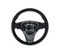 W166 STEERING WHEEL (BLACK WITH INNER SILVER CHROME)